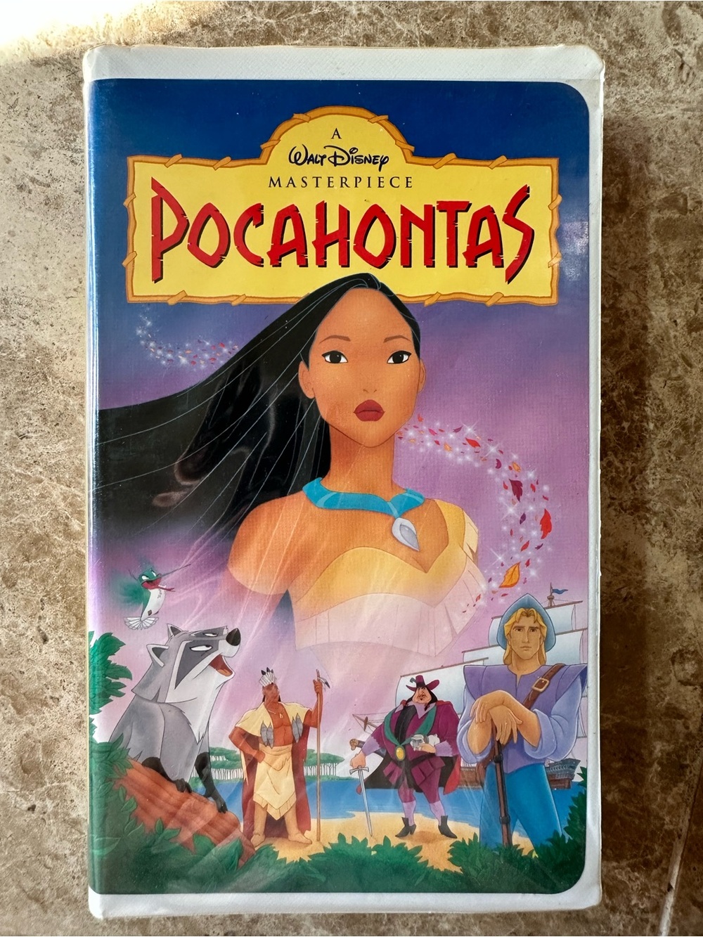 Walt Disney Pocahontas VHS Tape and Clamshell